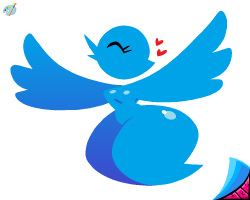 Twitter logo girl