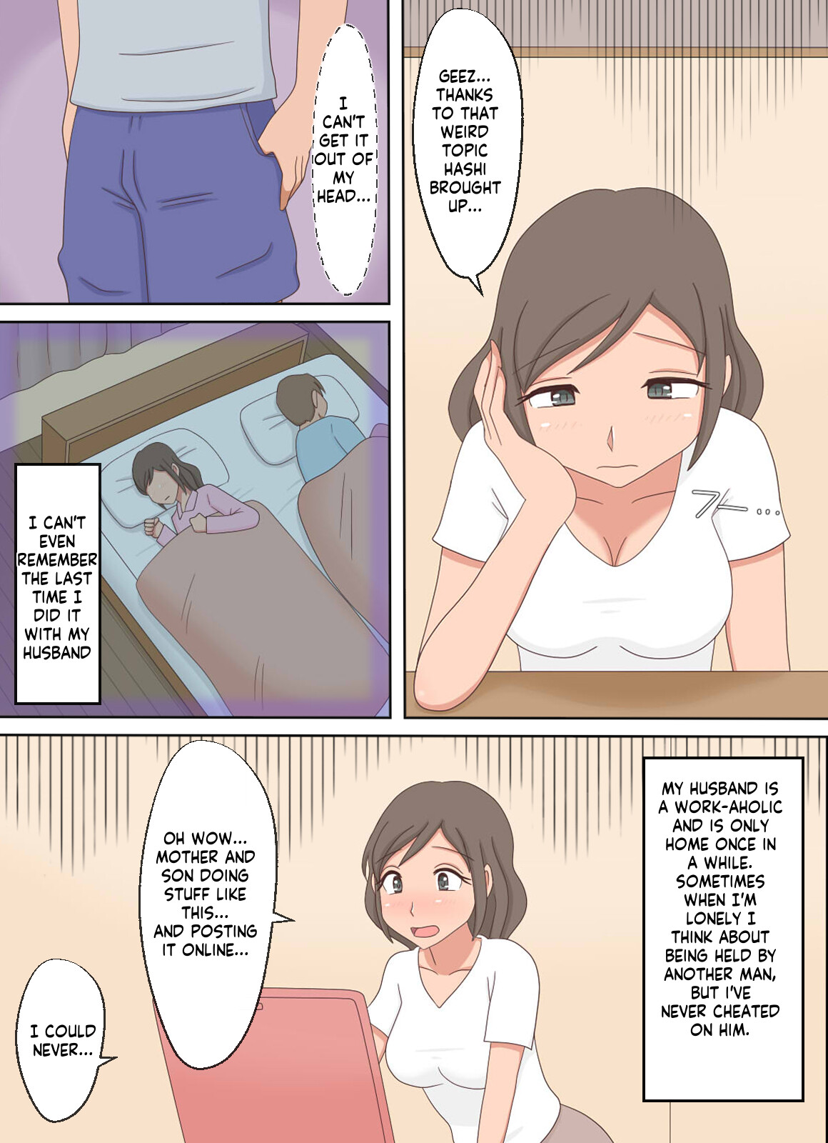 Oyako Echi no Douga o Miteitara Musuko to Shitaku Natta Hanashi | After  seeing a mom-son sex vid she wants to do her son - Page 4 - HentaiEra