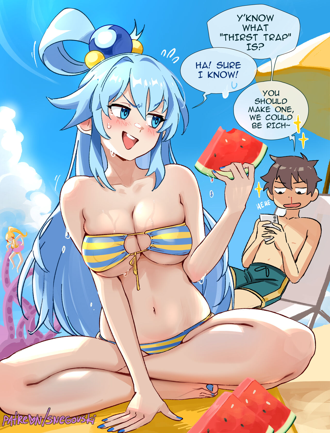 Aquas thirst trap💦 - Page 1 - HentaiEra