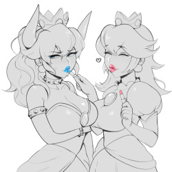 Bowsette and Peach