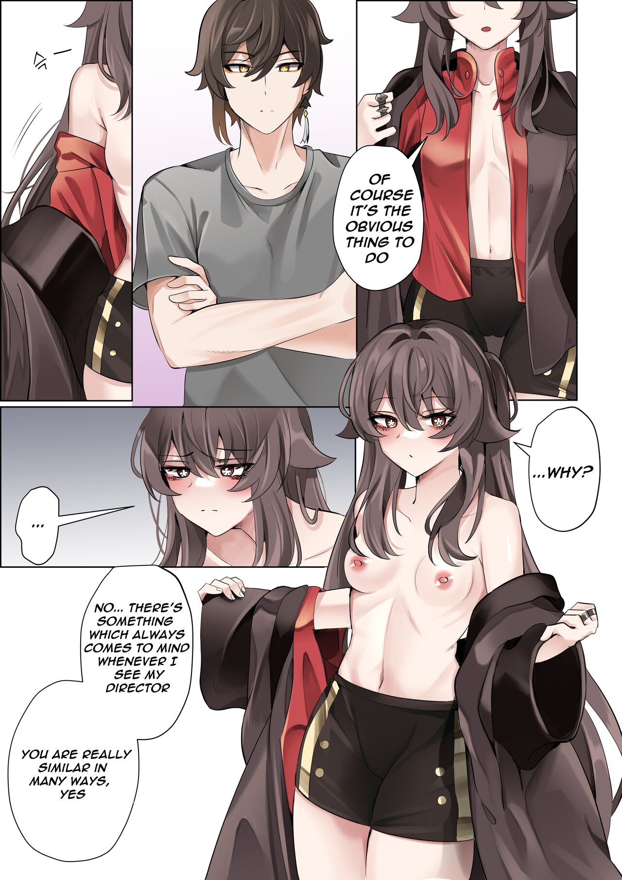 Contract - A Hu Tao x Zhongli Hentai Comic - Page 11 - HentaiEra