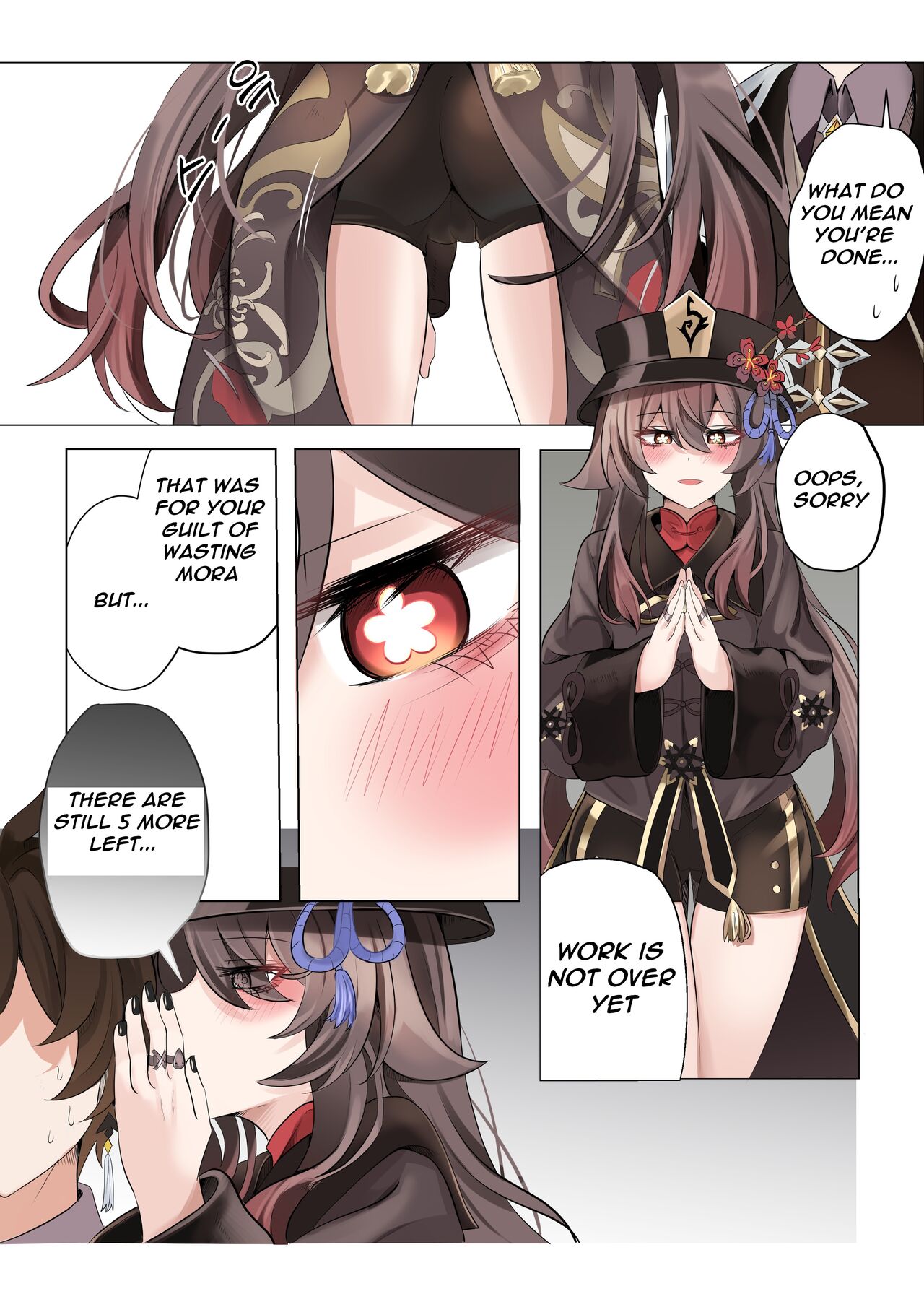 Contract - A Hu Tao x Zhongli Hentai Comic - Page 9 - HentaiEra