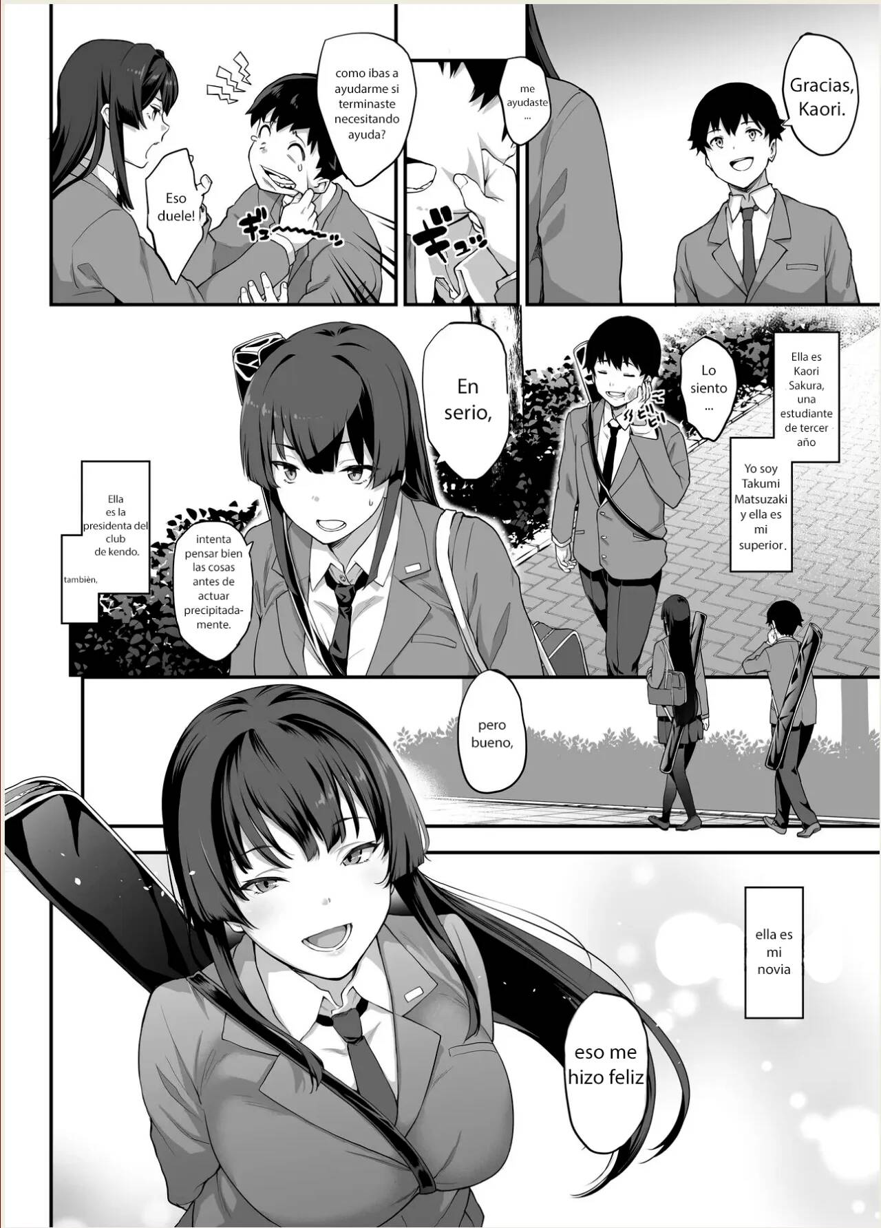 Kendoubu Shushou de Osananajimi no Bijin de Tsuyoi Boku no Kanojo ga,  Charao ni Assari Otosareru Wake ga Nai - Page 2 - HentaiEra