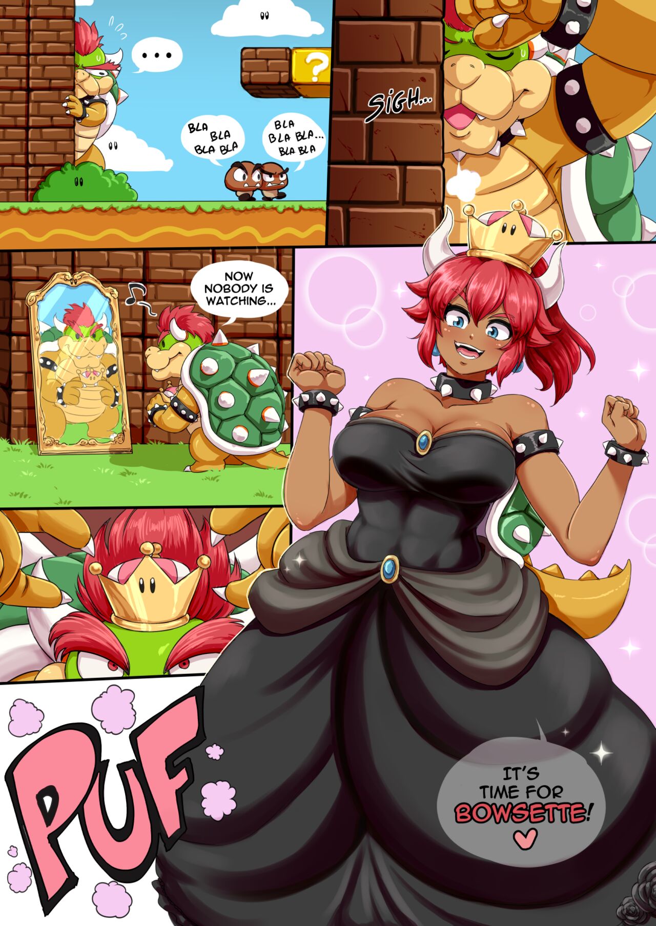 Bowsette - Page 1 - HentaiEra