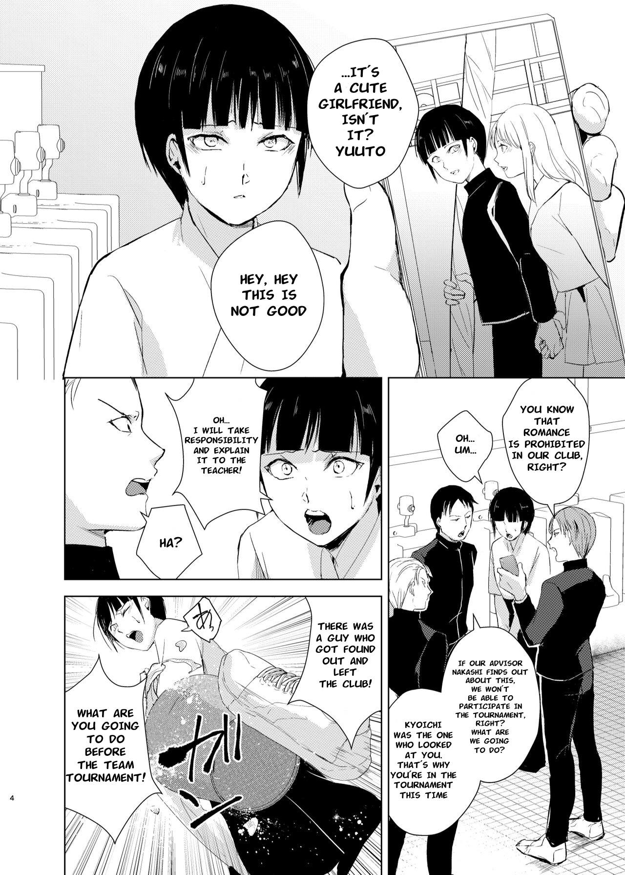 Kyuudou Danshi x Mesu Ochi Choukyou Senpai ni Naisho de Kanojo Tsukuttara  Seisai Rape saremashita - Page 5 - HentaiEra