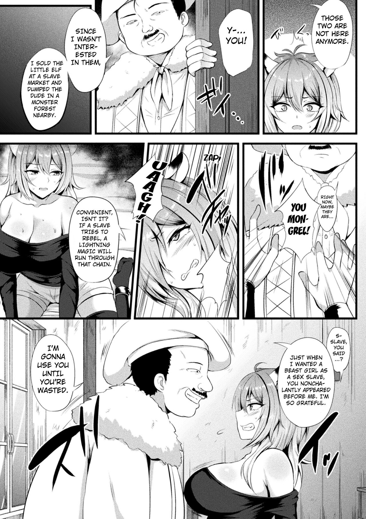 The Captived Beast Girl Forced Climax by a Slime  Page 5  