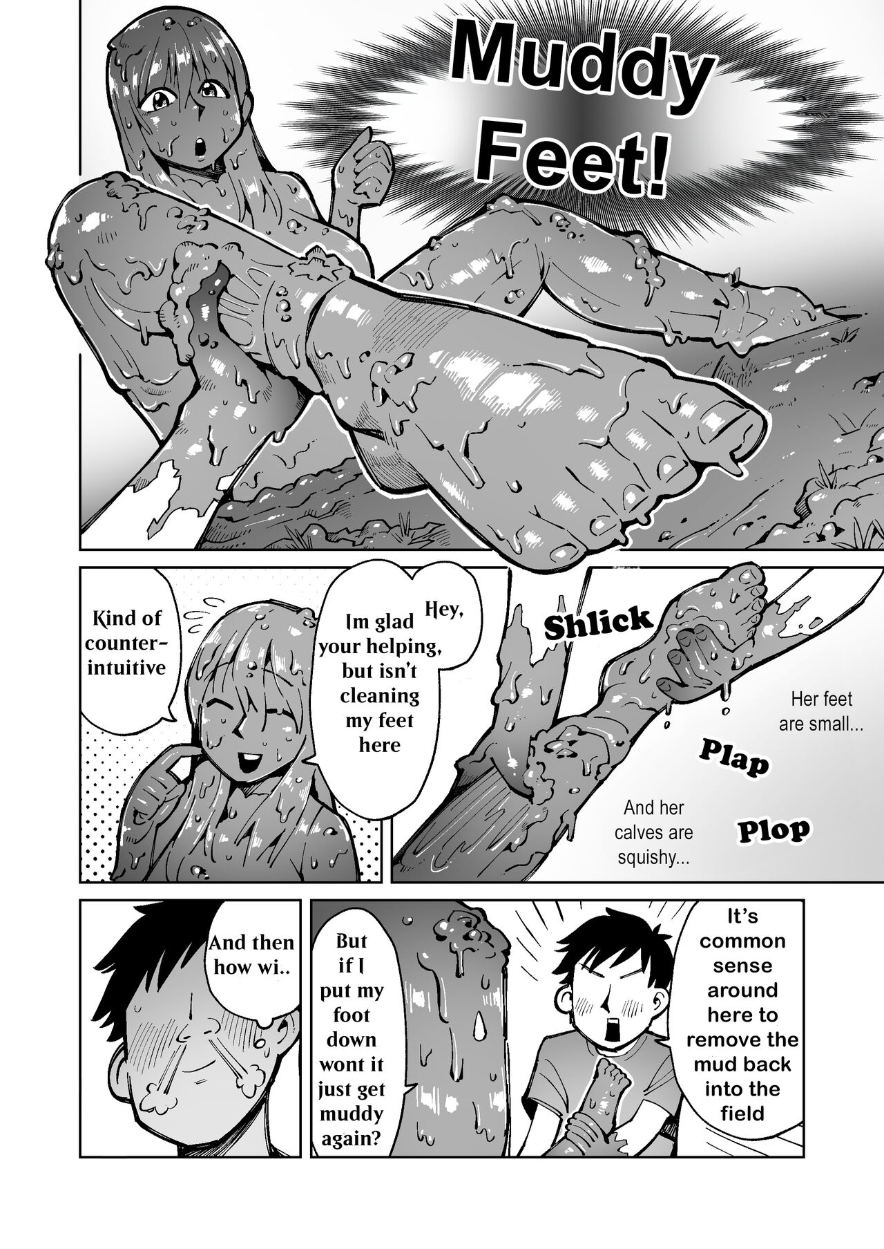 I pulled my favorite teacher into a rice field and had sex with her covered  in mud! - Page 10 - HentaiEra