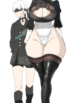  thicc Yorha 2B sketches