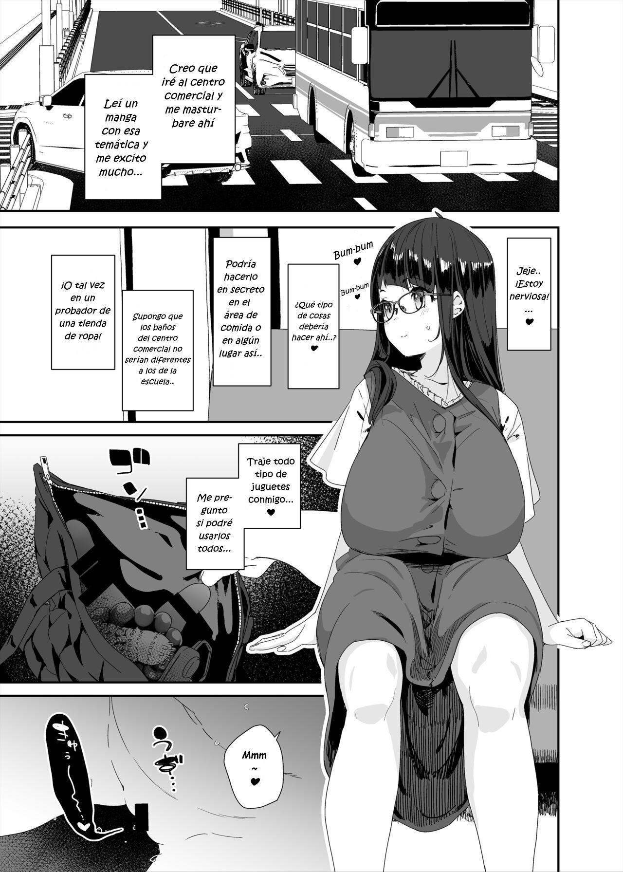 Dosukebe Kyonyuu Joshi ga Shopping Mall made Odekake Onanie Suru Hanashi |  Chica de Secundaria Lasciva de Grandes Pechos Una Historia sobre salir al  Centro Comercial y Masturbarse - Page 8 - HentaiEra