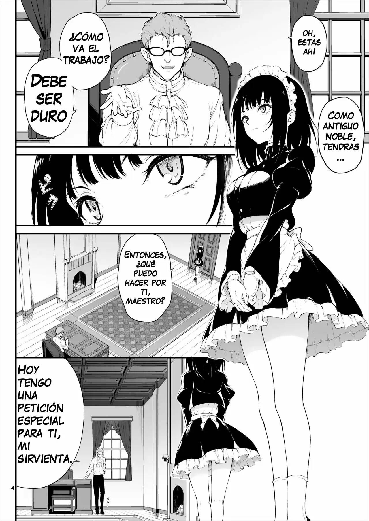 Maid Kyouiku. -Botsuraku Kizoku Rurikawa Tsubaki- | Educando a la sirvienta  1 - Page 4 - HentaiEra