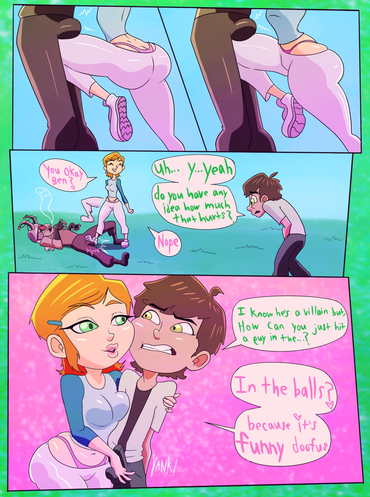 Ben 10: Ballbusting Gwen - Page 4 - HentaiEra