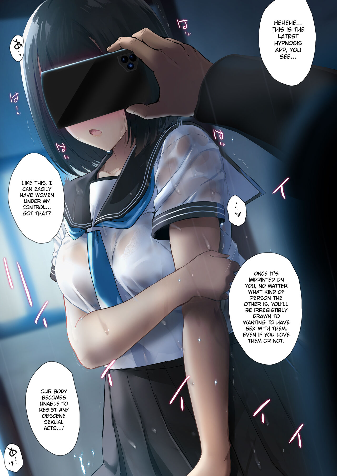 Amayadori de Saimin wa Totsuzen ni | A girl who was suddenly hypnotized  while taking shelter from the rain - Page 8 - HentaiEra