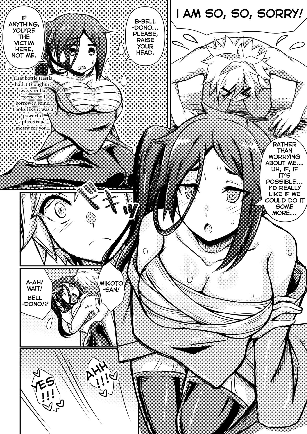 Yamato Mikoto, Bousou shita Bell-kun ni Osowareru | Mikoto Has Sex With An  Out Of Control Bell - Page 10 - HentaiEra