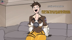 Tracer from Overwatch get's Disciplined