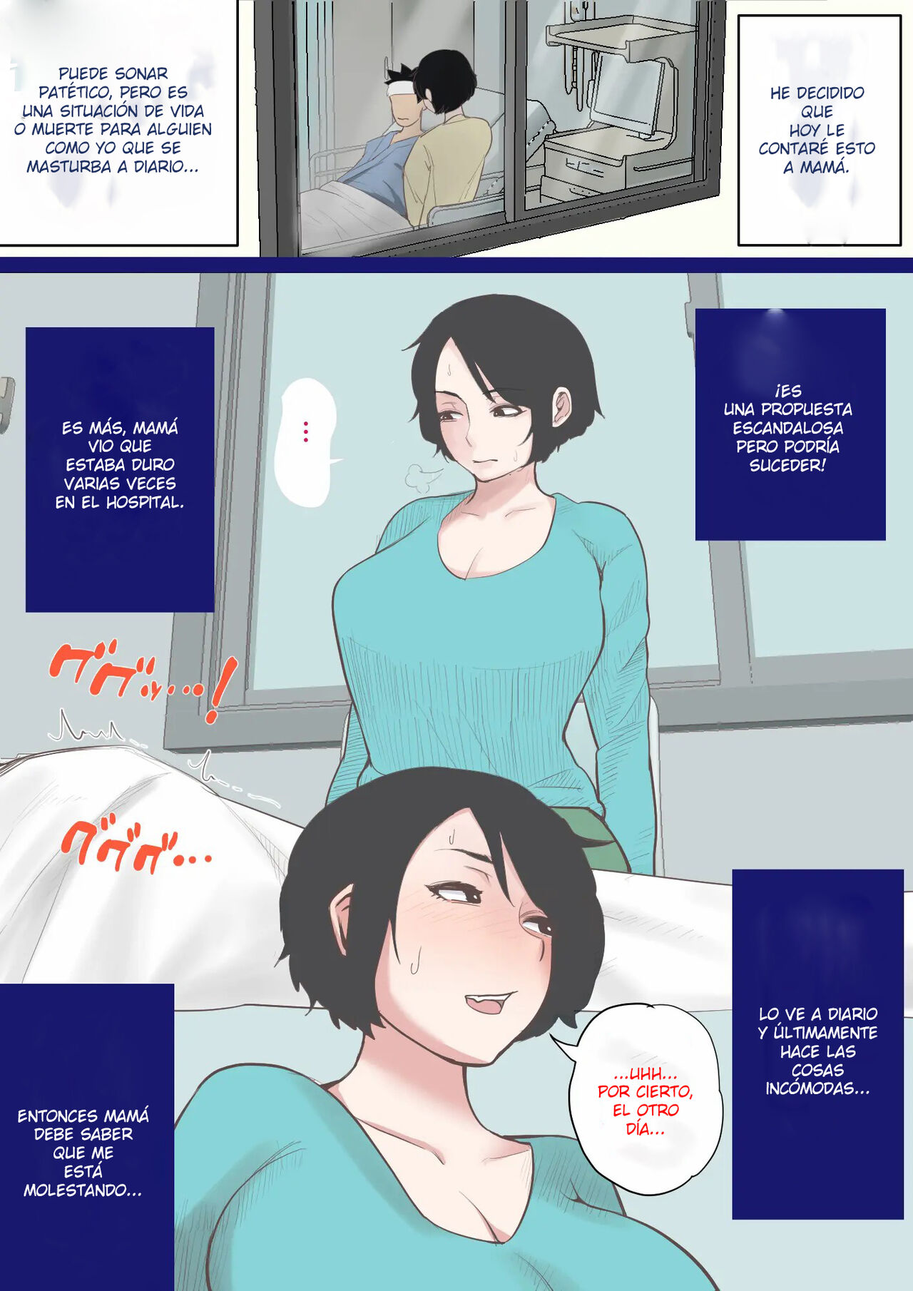 Nyuuin-chuu no Muramura wa Okaa-san de... | Mi Madre me Cuida en El  Hospital... - Page 6 - HentaiEra